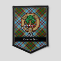 Clan Anderson Crest over Tartan Pennant