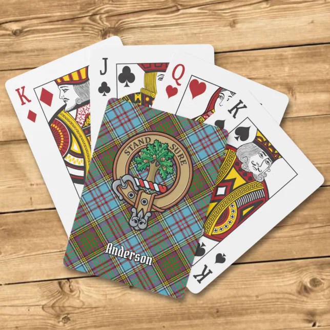 Clan Anderson Crest Playing Cards | Zazzle