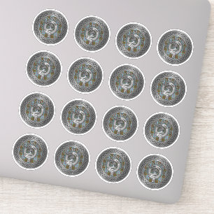 Clan Anderson Crest & Tartan Knot Sticker