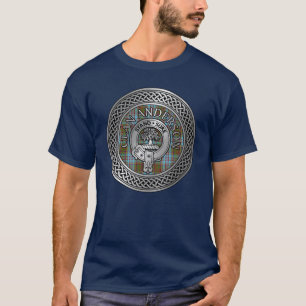 Clan Anderson Crest & Tartan Knot T-Shirt