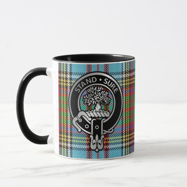 Clan Anderson Crest & Tartan Mug (Left)