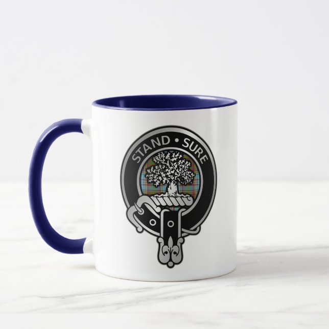 Clan Anderson Crest & Tartan Mug (Left)