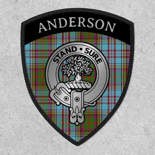 Clan Anderson Crest  Tartan Shield Patch