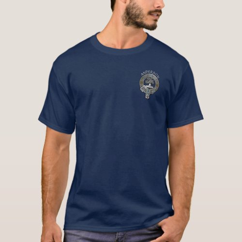 Clan Anderson Crest  Tartan T_Shirt