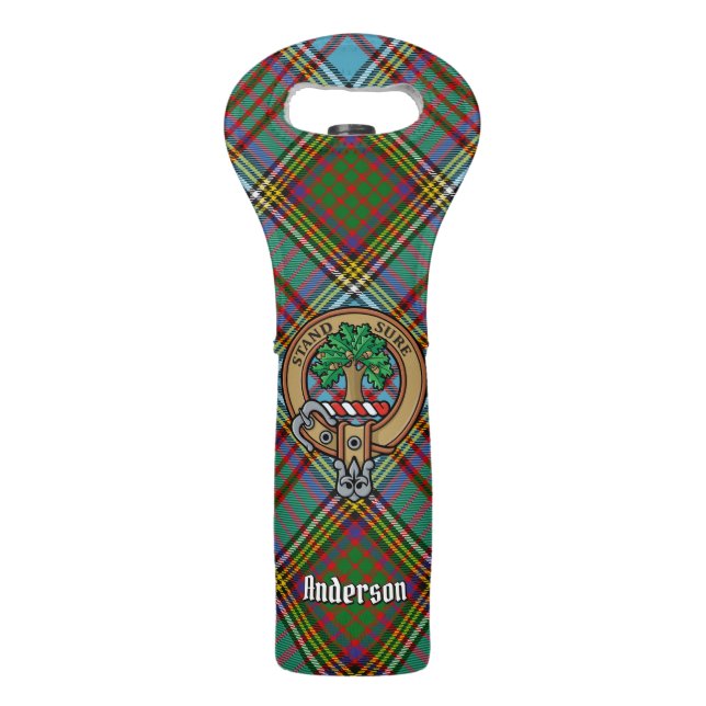 Clan Anderson Crest Wine Bag (Front)