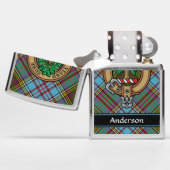 Clan Anderson Crest Zippo Lighter (Opened)