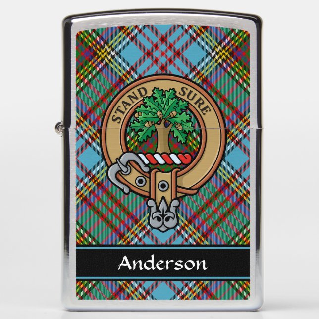 Clan Anderson Crest Zippo Lighter (Front)