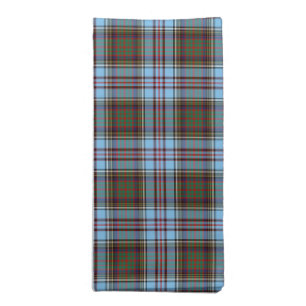 Clan Anderson Light Blue Scottish Tartan Napkin