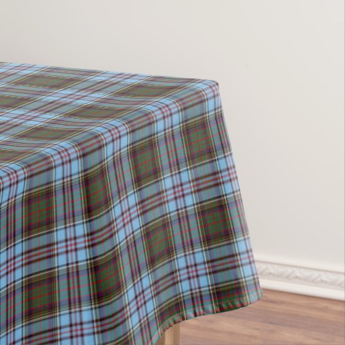 Clan Anderson Light Blue Scottish Tartan Tablecloth