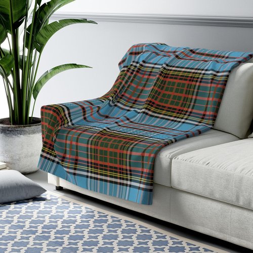 Clan Anderson Plaid Tartan Check Fleece Blanket