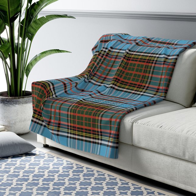 Clan Anderson Plaid Tartan Check Fleece Blanket (Creator Uploaded)