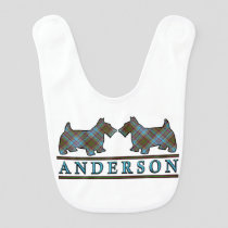 Clan Anderson Scottie Dogs Scottish Clan Tartan Bib
