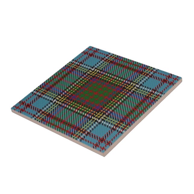 Clan Anderson Scottish Expressions Tartan Ceramic Tile (Side)
