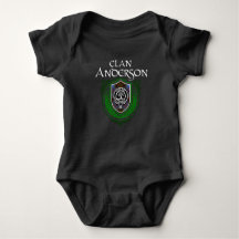 Clan Anderson Scottish Family Crest Tartan Baby