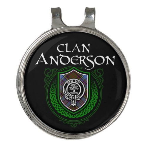 Clan Anderson Scottish Family Tartan  Golf Hat Clip