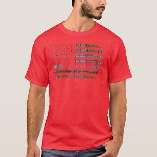 Clan Anderson Scottish tartan US flag kilt Scotlan T-Shirt