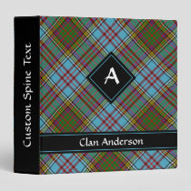 Clan Anderson Tartan 3 Ring Binder