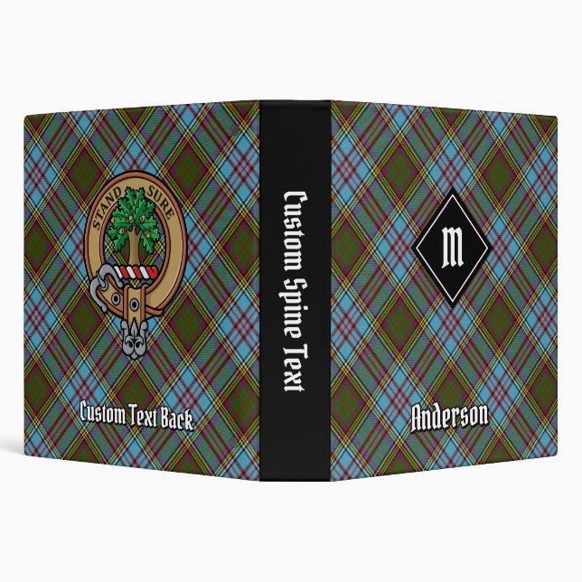 Clan Anderson Tartan 3 Ring Binder (Background)