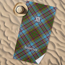 Clan Anderson Tartan Beach Towel