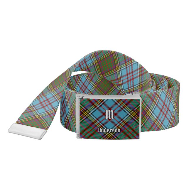 Clan Anderson Tartan Belt (Snake)