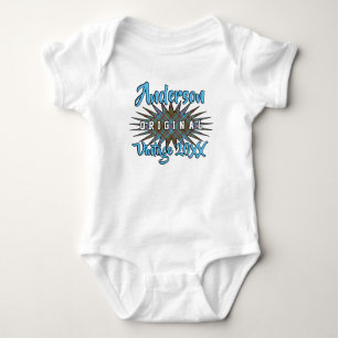 Clan Anderson Tartan Burst Vintage Birthyear Baby Bodysuit