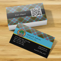 Clan Anderson Tartan Business Card