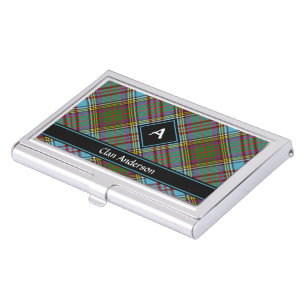 Clan Anderson Tartan Business Card Case