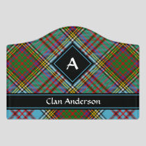 Clan Anderson Tartan Door Sign