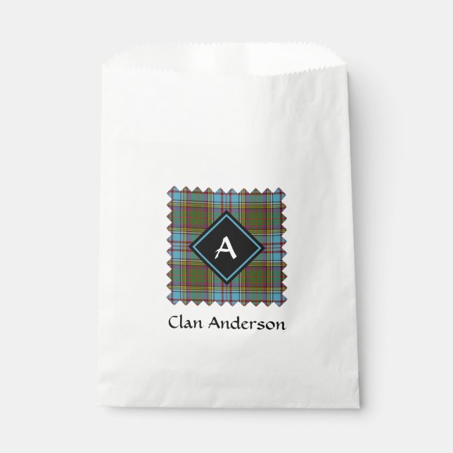 Clan Anderson Tartan Favor Bag (Front)
