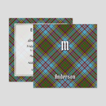 Clan Anderson Tartan Invitation