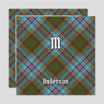 Clan Anderson Tartan Invitation