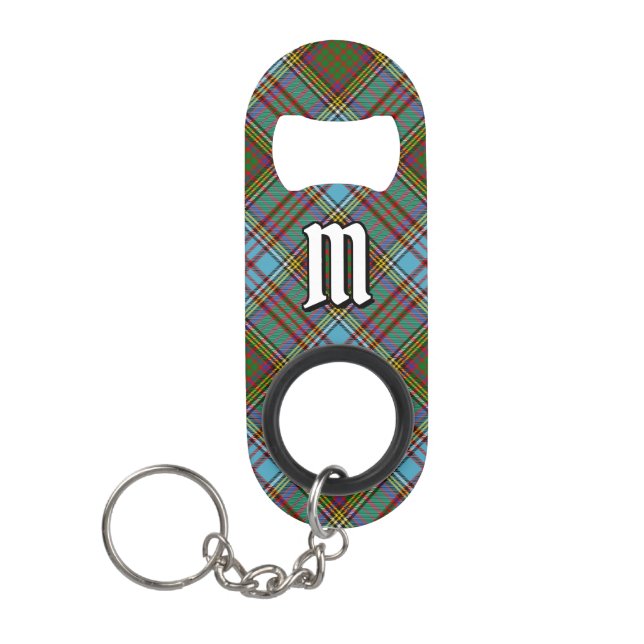 Clan Anderson Tartan Keychain Bottle Opener (Front)