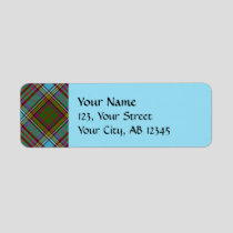 Clan Anderson Tartan Label