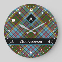 Clan Anderson Tartan Large Clock