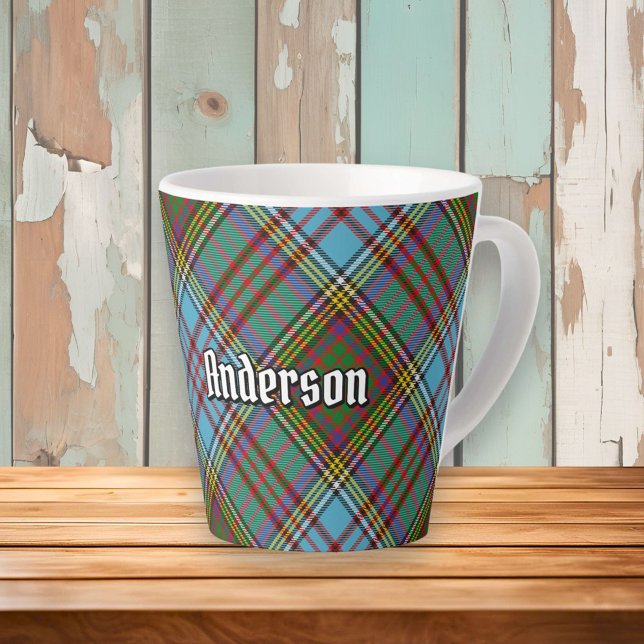 Clan Anderson Tartan Latte Mug (Creator Uploaded)