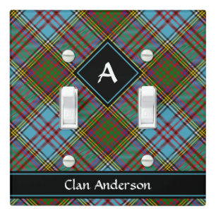 Clan Anderson Tartan Light Switch Cover