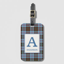 Clan Anderson Tartan Monogrammed