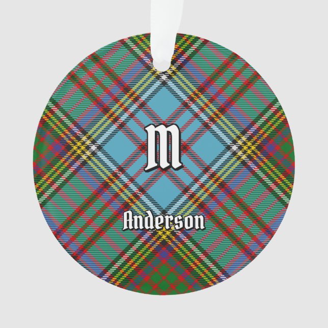 Clan Anderson Tartan Ornament (Front)