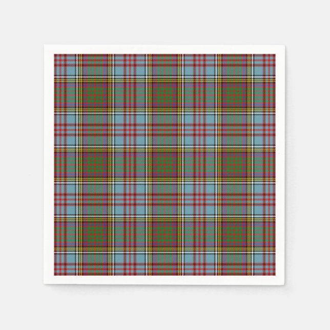 Clan Anderson Tartan Paper Napkins (Front)