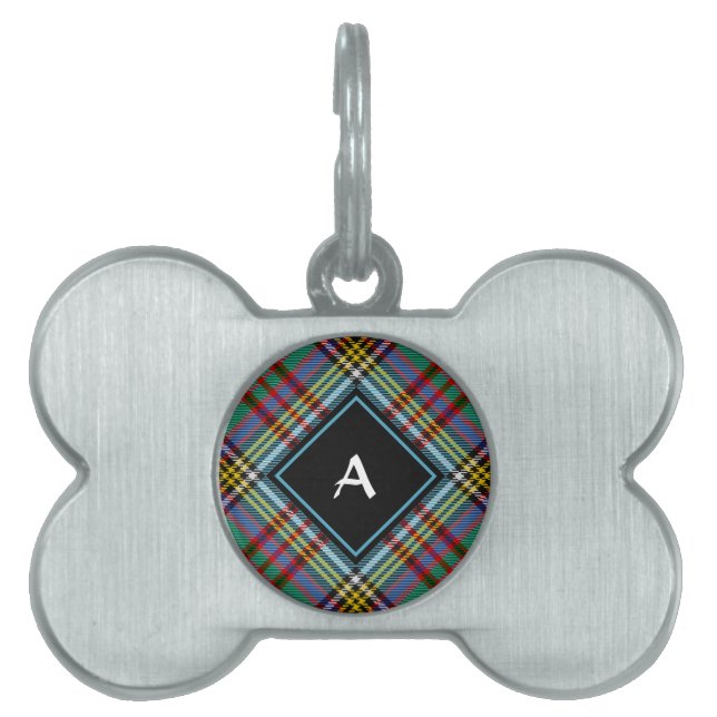 Clan Anderson Tartan Pet ID Tag (Front)