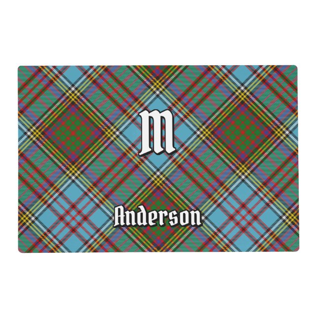 Clan Anderson Tartan Placemat (Front)