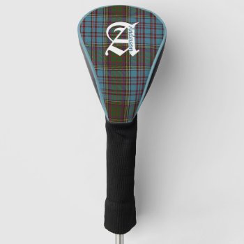 Clan Anderson Tartan Plaid Monogram Golf Head Cover by Everythingplaid at Zazzle