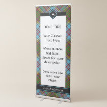 Clan Anderson Tartan Retractable Banner
