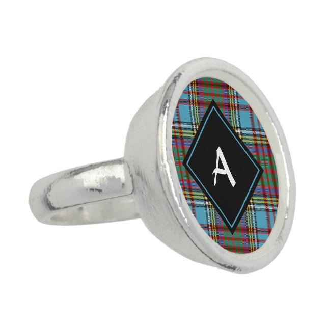 Clan Anderson Tartan Ring (Side)