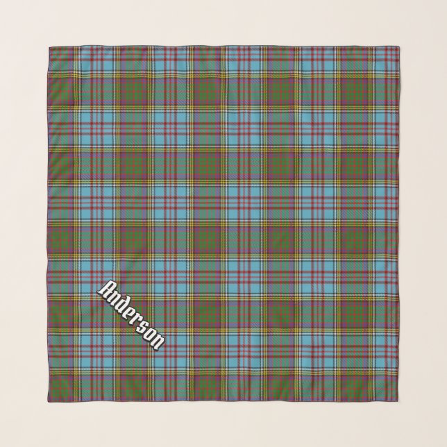 Clan Anderson Tartan Scarf (Front (Horizontal))