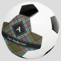Clan Anderson Tartan Soccer Ball