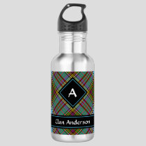 Clan Anderson Tartan Stainless Steel Water Bottle