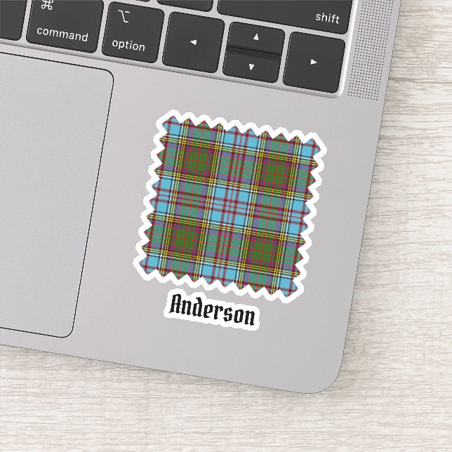 Clan Anderson Tartan Sticker (Detail)