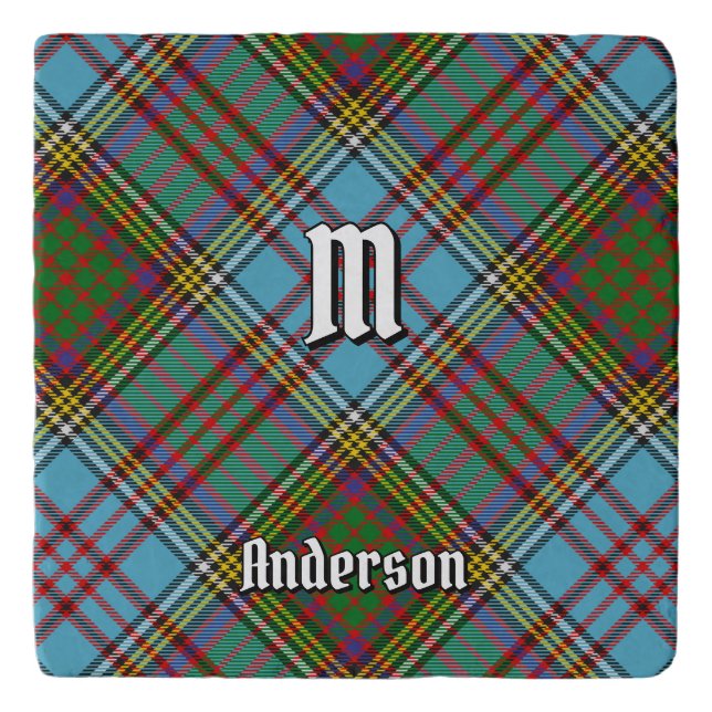 Clan Anderson Tartan Trivet (Front)