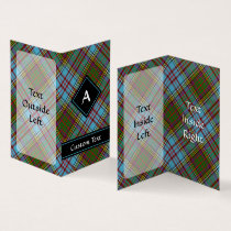 Clan Anderson Tartan Vertical Folded Business Card
